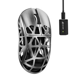 MAMBASNAKE x ATTACK SHARK R2 Magnesium Alloy Mouse, Gaming Mouse, 8k Mouse, PixArt PAW3950, Optical Sensor, 1.5 oz (43 g), Ultra Lightweight, 3 Mode Connection, Bluetooth/2.4G Wireless/USB-C Wired,