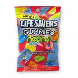 Lifesavers Gummies Neons Flavor Mix, 7 Ounce Bag [12-Bags]