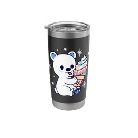 Polar Bear Ice Cream Stainless Steel Insulated Tumbler
