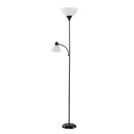 Mainstays 72'' Combo Floor Lamp, Black