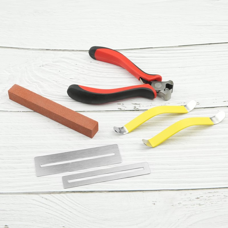 6pcs Guitar Polishing Tool Set String Cutter Fingerboard Protector String