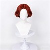 Anime Red long Braids Cosplay Wig Halloween Women Costume Party