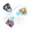 Bezall 50Pcs Organza Bags 3x4 inch, Sky Blue Baby Shower