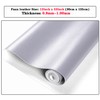 Ramya Smooth Solid Color Silver Faux Leather Sheets 1Rolls 12"x