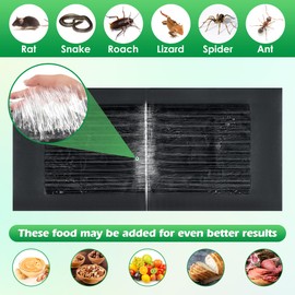 Qualirey 10 Pack 24 x 11'' Mouse Glue Traps, Anti Slip Rat Snake Rodent Sticky Pads Pet Friendly, Peanut Scented Mice Glue Board That Work for Home Indoor Outdoor Restaurant Kitchen Hotel Office