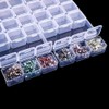 Dekori Beaded Case, Accessory Case, Bead Holder, Parts Case, Transparent,