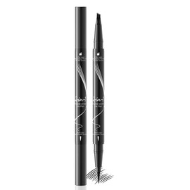 HAMKU Augenbrauenstift,Augenbrauenstift Wasserfest,2-In-1 Dual-Ended Microblading Augenbrauenstift,Wischfest Eyebrow Pencil Kann Leicht Natürliche Augenbrauenfarbe (Dunkel)