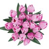 Collections Etc Springtime Tulip Bushel Artificial Maintenance-Free Bouquet Bush -