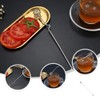 Lurrose Set of 3 Stainless Steel Long Handle Honey Stirrer