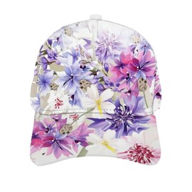 Baseball Caps Pastel Cornflowers Bridal Gentle Floral Wedding Printed Dad Hats Adjustable Fashionable Casual for Women Girls Hat