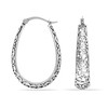LeCalla 925 Sterling Silver Hoop Earrings, 925 Silver Filigree Hoop