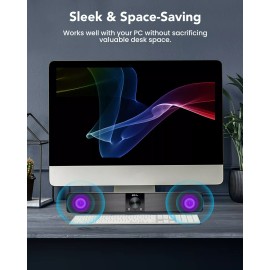 Elegiant  ELEGIANT USB Powered Mini Soundbar Wired Computer Speaker