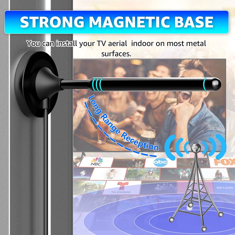 2025 Digital HDTV Antenna - Long Range Reception, Supports 4K