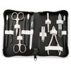 Solingen 12-Piece Manicure Set with Leather Case Nail Care (White)