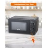 Commercial Chef 0.6 Cu. Ft. Countertop Microwave Oven, Mechanical Dial
