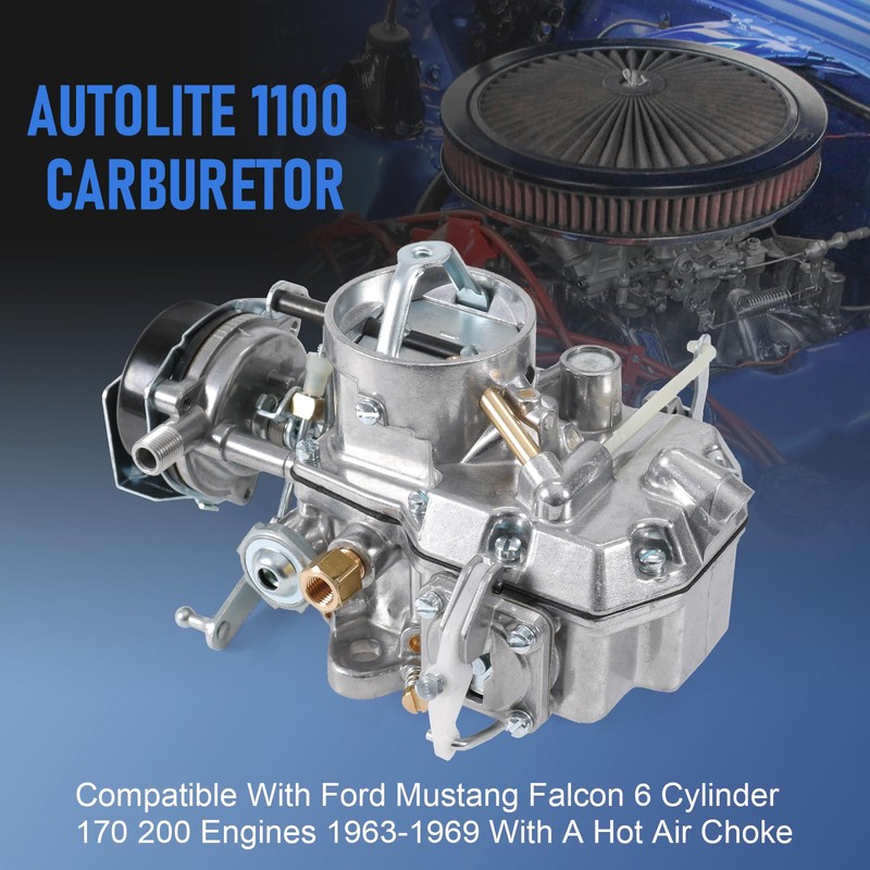 RADHLBNIU 1100 Carburetor Compatible with Ford Mustang Falcon 170 200