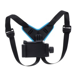 Operitacx Motorcycle Helmet Chin Strap Mount Secure Buckle Phone and Camera Holder Recording Shockproof Design with Antislip Grip for All Helmet Types Durable Material