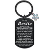 Ukodnus Bestie Keychain, Cute BFF Keyring, Best Friend Gift for