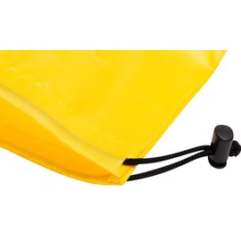 Drawstring Bag - Nylon Cinch and Ditty Stuff Pouch with Toggle for Gym, Sports, Luggage, Storage, Travel - Dopp Kit - Lightweight, Foldable and Compact Multi-Purpose Pack (7 x 9, Yellow)