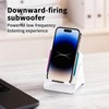 Induction Audio Speaker Stand Foldable Phone Bracket Speaker With Light