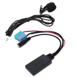 Aux Bluetooth Autoadapter, Mikrofonadapter Auxiliary Audio Cable Bluetooth 5.0 DC 12V Ersatz für Fiat Grande Punto
