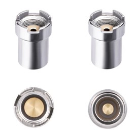 Pack of 4 510 Threaded Magnetic Adapter, Thread Screw Magnetic Converter, 510 Thread Cartridges Connector, Metal Repair Accessories for Electronic Devices (Silver)