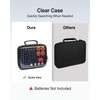 Luxtude Battery Storage Organizer, Clear Battery Organizer Storage Case with