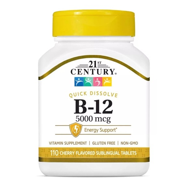 21st Century Vitamina B12 Sublingual Premium 5000 Mcg 110 Tabletas B 12