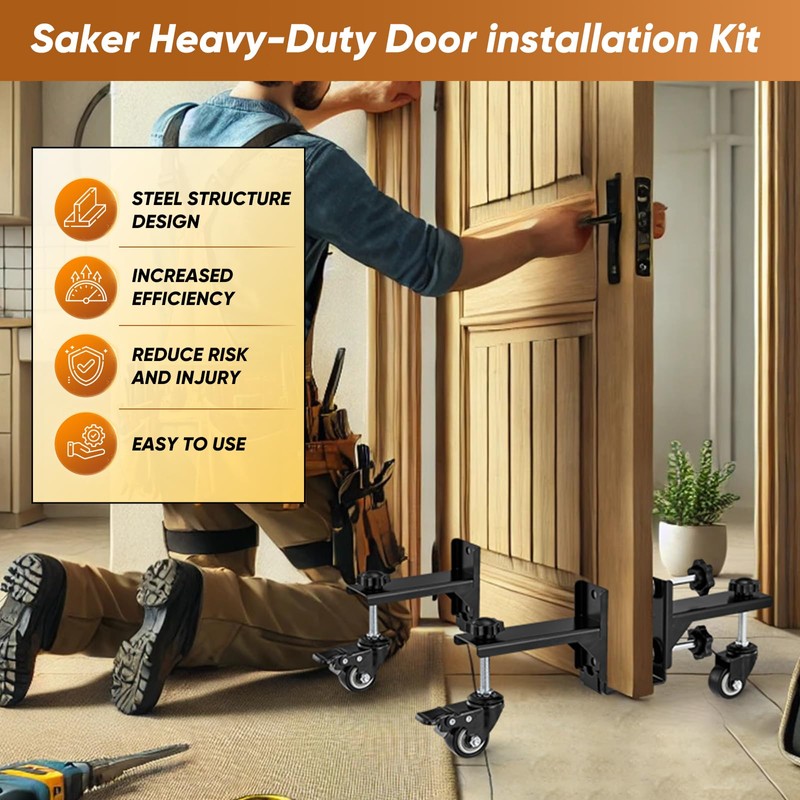 2025 Upgrade Saker Door Panel Installation Kit, Heavy-Duty Door Installation