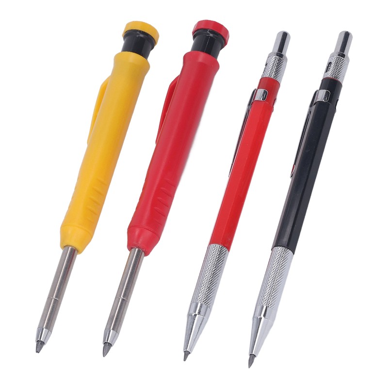 Mechanical Carpenter Pencil Set with 40 Refill Simple Operation Deep