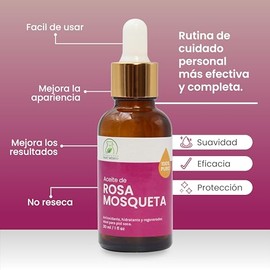 Productos Mart México Aceite De Rosa Mosqueta 100% Orgánico Puro Premium 30 Ml Hidratante