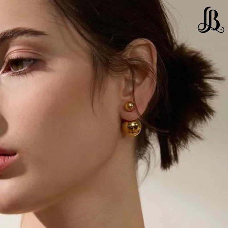 LaBling Double Sided Pearl Earrings - Pearl Front Back Earrings