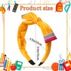 HIFANMM Back to School Headband Yellow Pencil Hair Accessories for