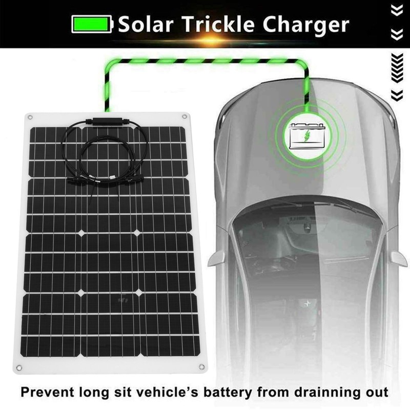 15W Flexible Solar Panel with 50A Controller Monocrystalline Silicon PET
