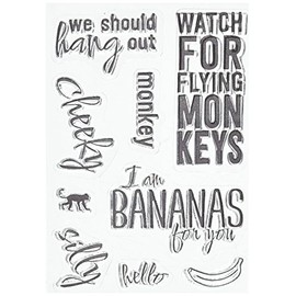 Elizabeth Craft Designs Elizabeth Crafts Clear Stamps 3-inch x 4-inch Cheeky Monkey