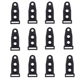 BRILLIANCE4U 3 Holes Tent Pole Male to Female Converter, Plastic Tent Feet Holder Buckles, Tent Hooks Guy Line Fasteners, Tent Pole Connectors 12 Pack