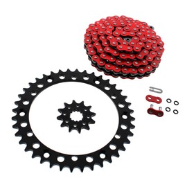 01-2005 fits Yamaha YFM660 660 Raptor Red Non O-Ring Chain & Black Sprocket 12/40 92L