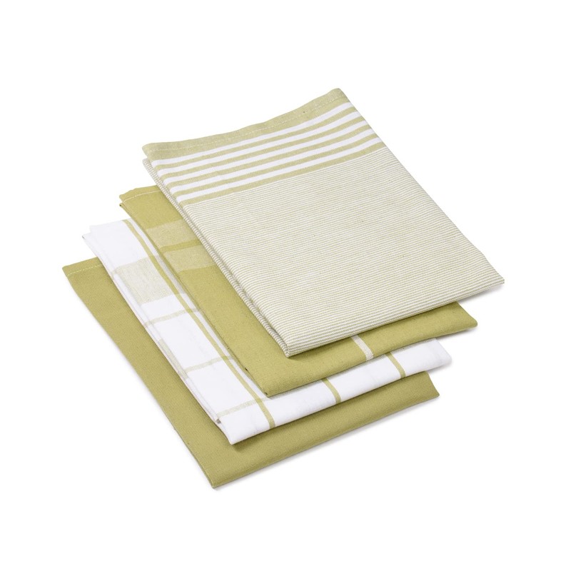 Gözze - Set of 4 Tea Towels, 100% Jacquard Cotton,