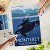 Lantern Press 1000 Piece Jigsaw Puzzle, Monterey, California Orca and