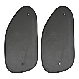 Car Window Shades, 2 Pack Car Side Window Sun Shades, UV Protection Breathable Mesh Baby Window Covers, Universal Fit Most (99%) of Cars, Privacy Protect for Kids,Family,Pets,Black (25.6"x15")