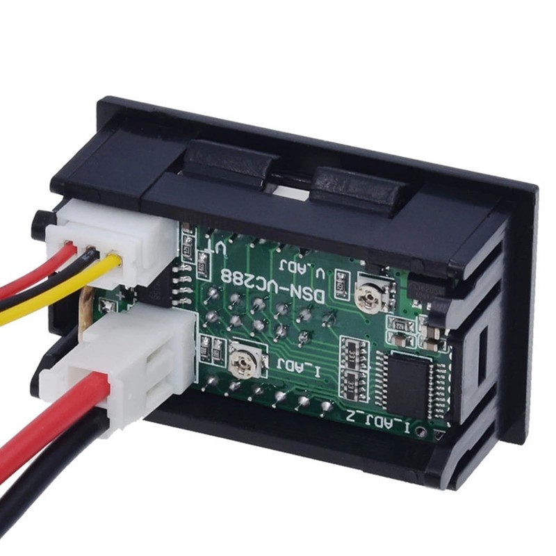 Set of 4 LED Digital Voltmeter Ammeter, DC 0-100 V