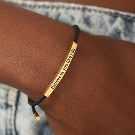 STORYJEWELLERY Inspirational Bracelets Gifts for Teen Girls, Encouragement Birthday Gifts for 10-18 Year Old Teenage Girls, Graduation Gifts for Girls