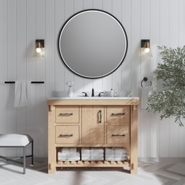 Phiestina 8 Inch 3 Hole Matte Black Widespread Bathroom Faucet, Low Arc Basin Sink Faucet, with Metal Pop-up Drain with Overflow and Water Supply Line, BF03008-B11-MB