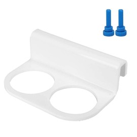 Aquarium Filter Bag Bracket Fish Tank Double Hole Filter Socks Holder Acrylic Filter Bag Support White
