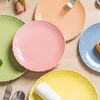 HOMBENE Heartbeat Dinner Plates Set of 6, 10.5", Porcelain Plate,