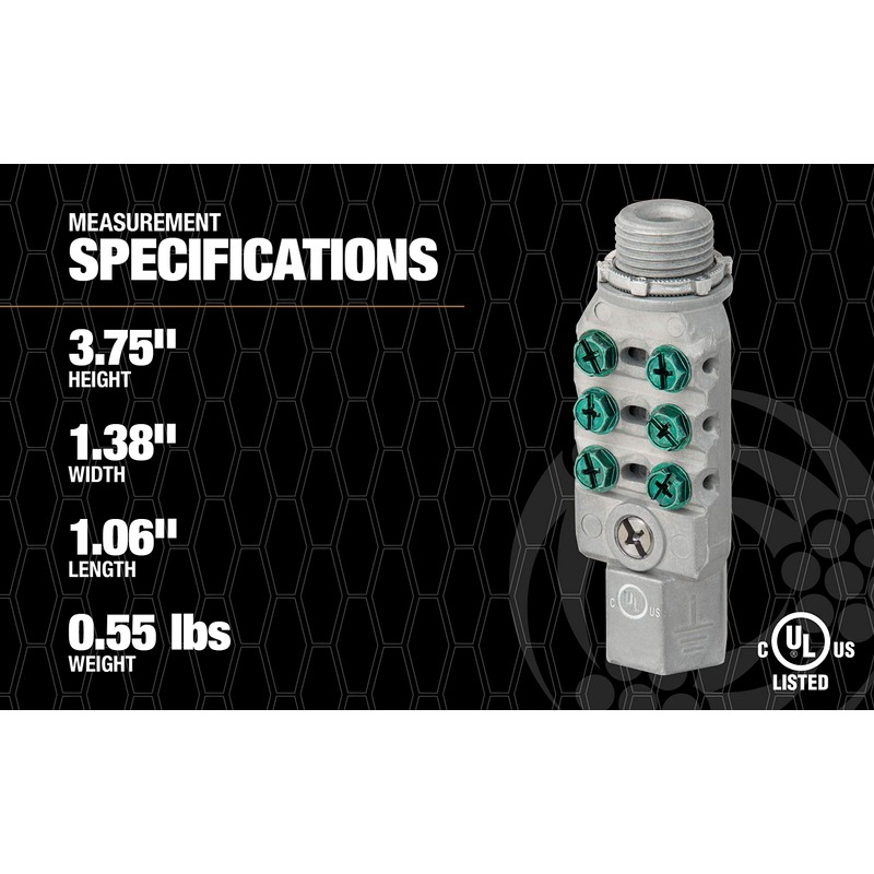 Southwire MEIBB 1/2 in. Inline Intersystem Bonding Bridge Connector