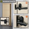 Alise Flip Latch Lock, 360 Degree Swinging Gate Latches Door