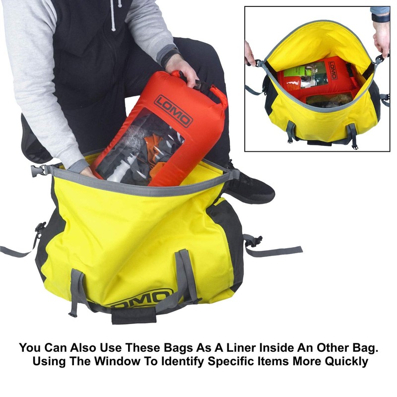 Lomo Lightweight 20L Drybag Rucksack Liner With Transparent Viewing Window