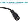 2-Pack 10FT DC Power Extension Cable, 5.5mm x 2.1mm Male