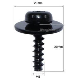 10 Sets Undertray Engine Splash Shield Screw & Nut for Ford Escape F-150 Edge Focus Fusion C-Max S-Max for Lincoln MKC M5 x 20mm T30 Torx Head Bolts Fender Liner Deflector Grille Grommets